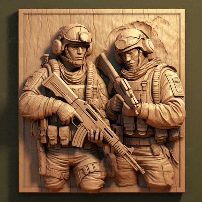 Games (Army of Two 1, GAMES_12445) 3D models for cnc